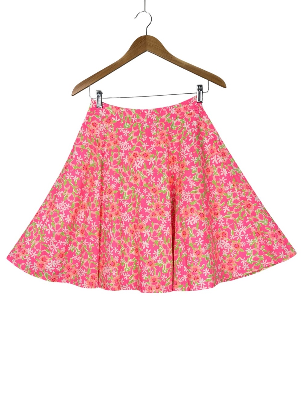 Lilly Pulitzer Women’s Floral Flare Circle A-Line Skirt Size 0 Lined Side Zip